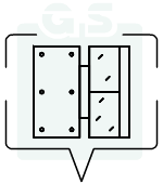 Icono con las letras GS representando el servicio de instalación de pladur.